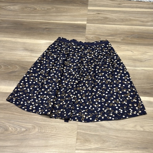 GAP Navy Blue Polka Dot Skirt size 0 - Picture 7 of 8